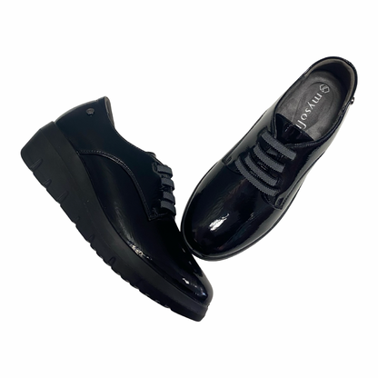 ZAPATO MUJER ELÁSTICO CUÑA NEGRO MYSOFT 25M586