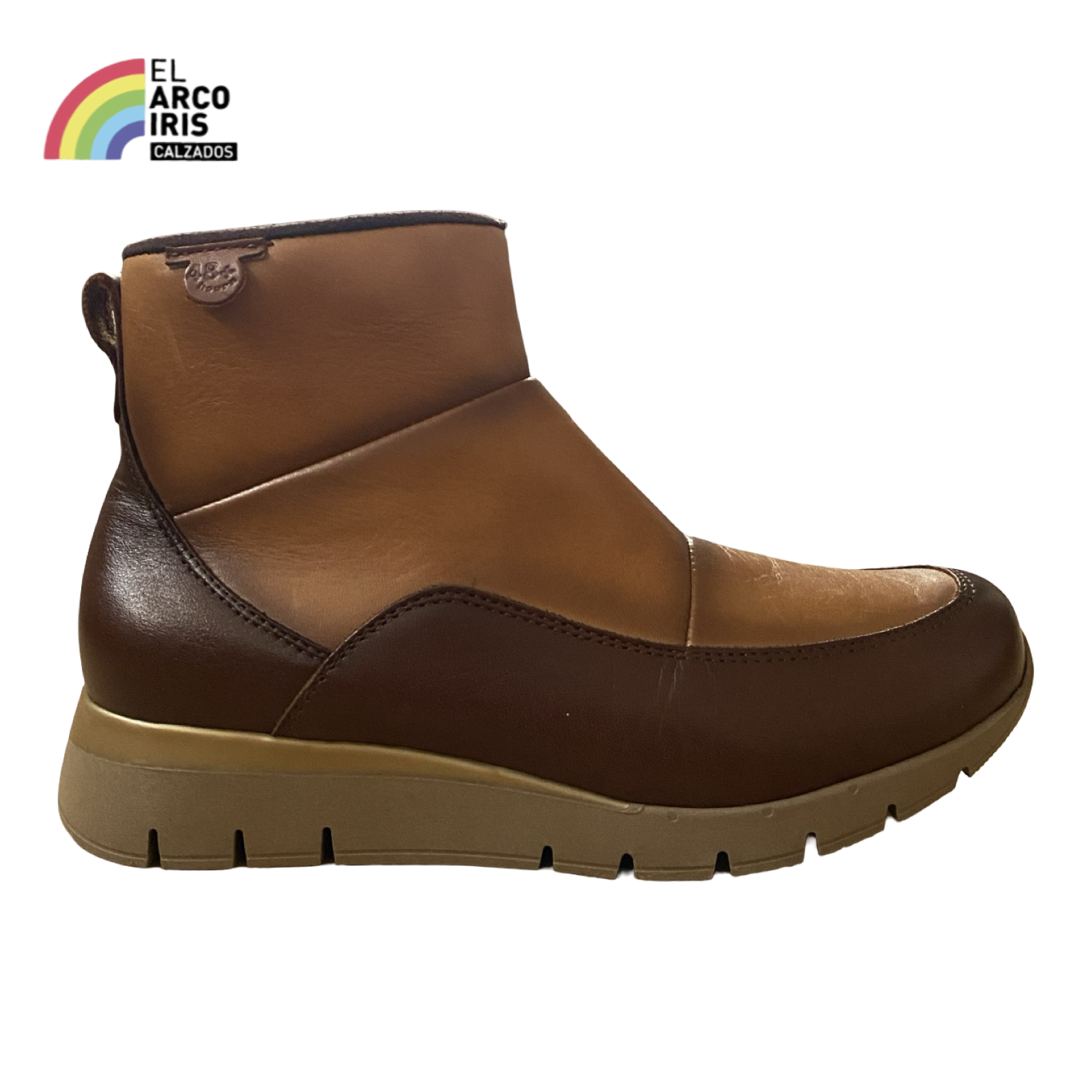 BOTA MUJER 48HORAS 422603/61 MOSTAZA/CUERO