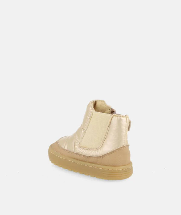 BOTA BEBE RESPETUOSO BAREFOOT BLANDITOS LUANDA ARENA METALIZADO