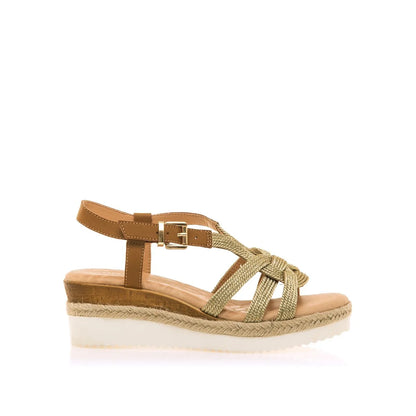 SANDALIA MUJER MUSTANG 50829 ORO