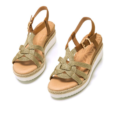 SANDALIA MUJER MUSTANG 50829 ORO