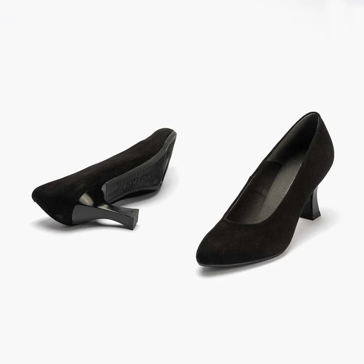 ZAPATO MUJER SALON PITILLOS 10161 ANTE NEGRO