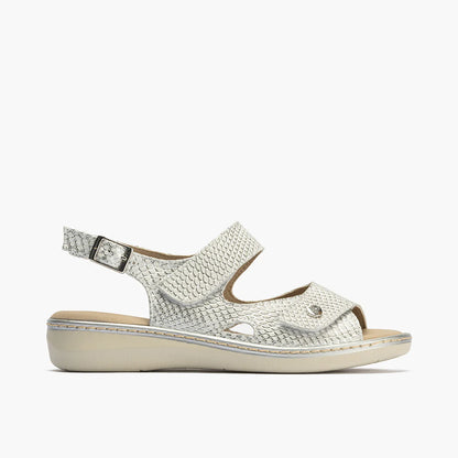 SANDALIA MUJER PITILLOS 10300 PLATA