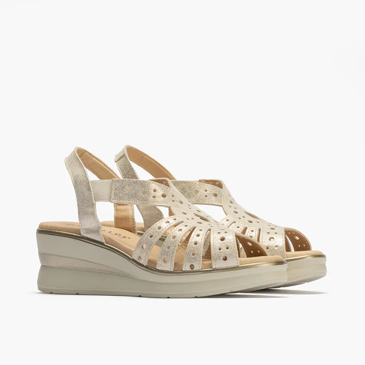 SANDALIA MUJER PITILLOS 10363 ORO