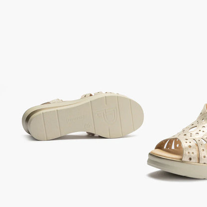 SANDALIA MUJER PITILLOS 10363 ORO