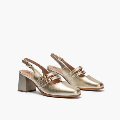 SANDALIA MUJER PITILLOS 10495 ORO