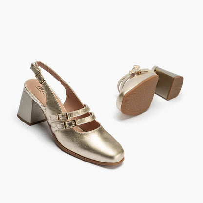 SANDALIA MUJER PITILLOS 10495 ORO