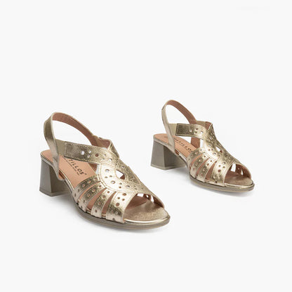 SANDALIA MUJER PITILLOS 10530 ORO