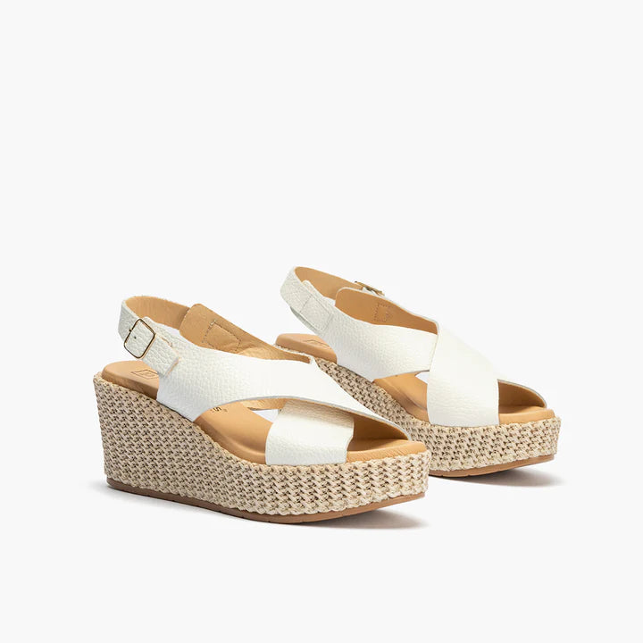 SANDALIA MUJER PITILLOS 10570 BLANCO