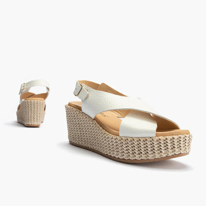 SANDALIA MUJER PITILLOS 10570 BLANCO