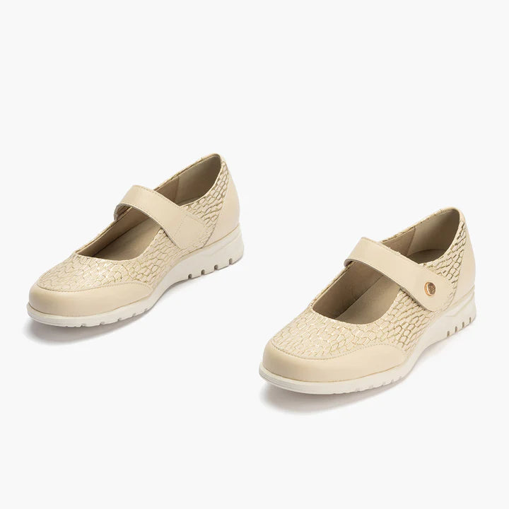 ZAPATO MUJER PITILLOS MERCEDES CREMA 20101