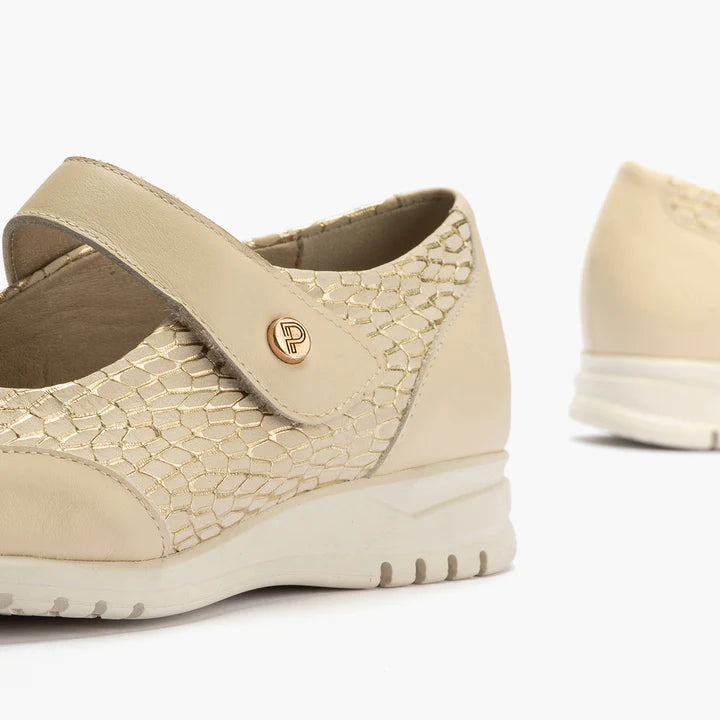 ZAPATO MUJER PITILLOS MERCEDES CREMA 20101