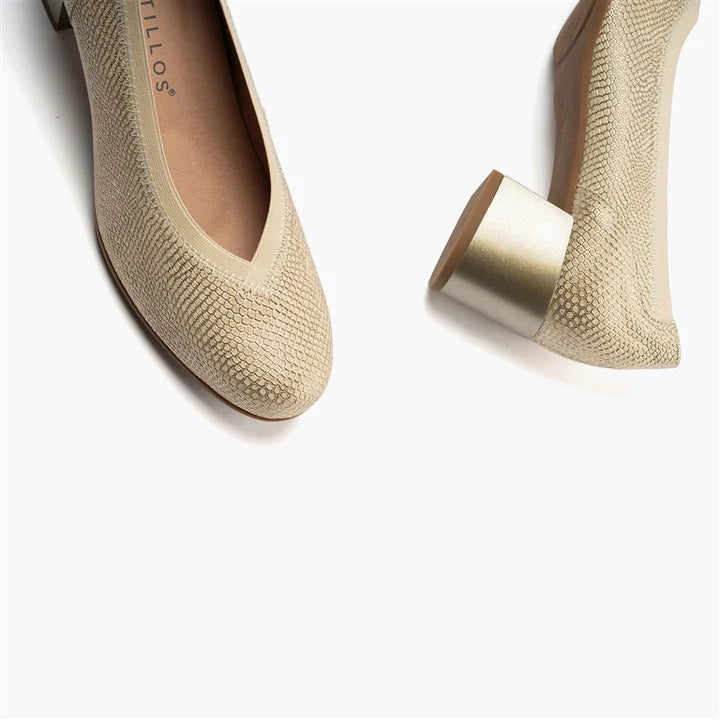 ZAPATO MUJER PITILLOS SALÓN ORO 11130