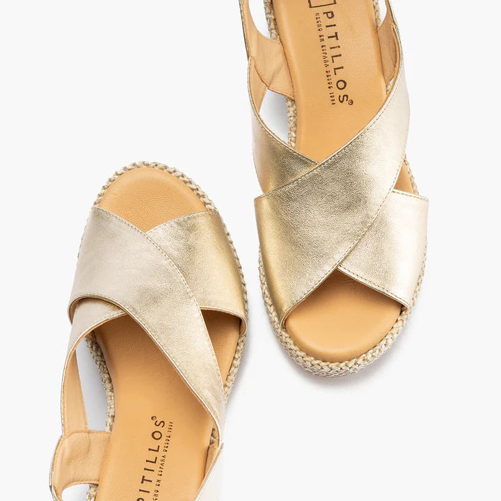 SANDALIA MUJER PITILLOS  11265-ORO