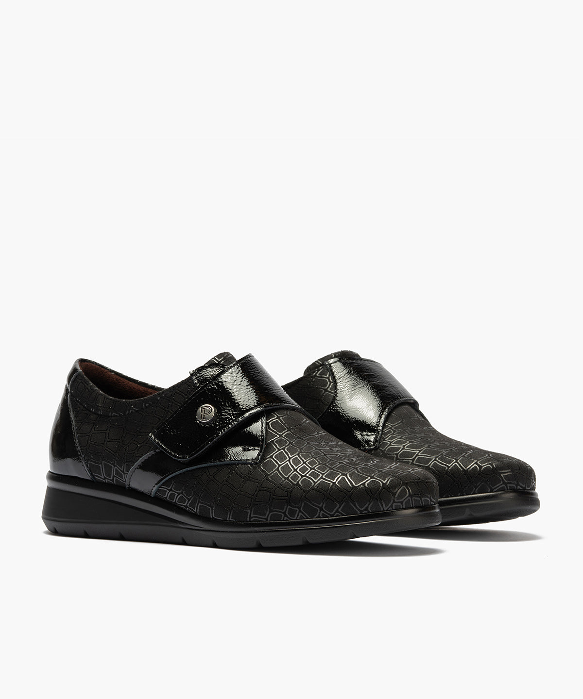 ZAPATO MUJER PITILLOS 11510 VELCRO NEGRO