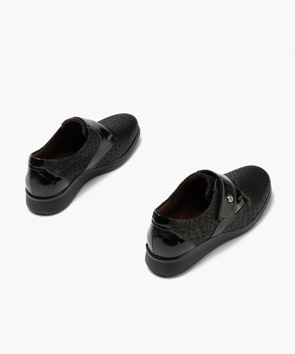 ZAPATO MUJER PITILLOS 11510 VELCRO NEGRO