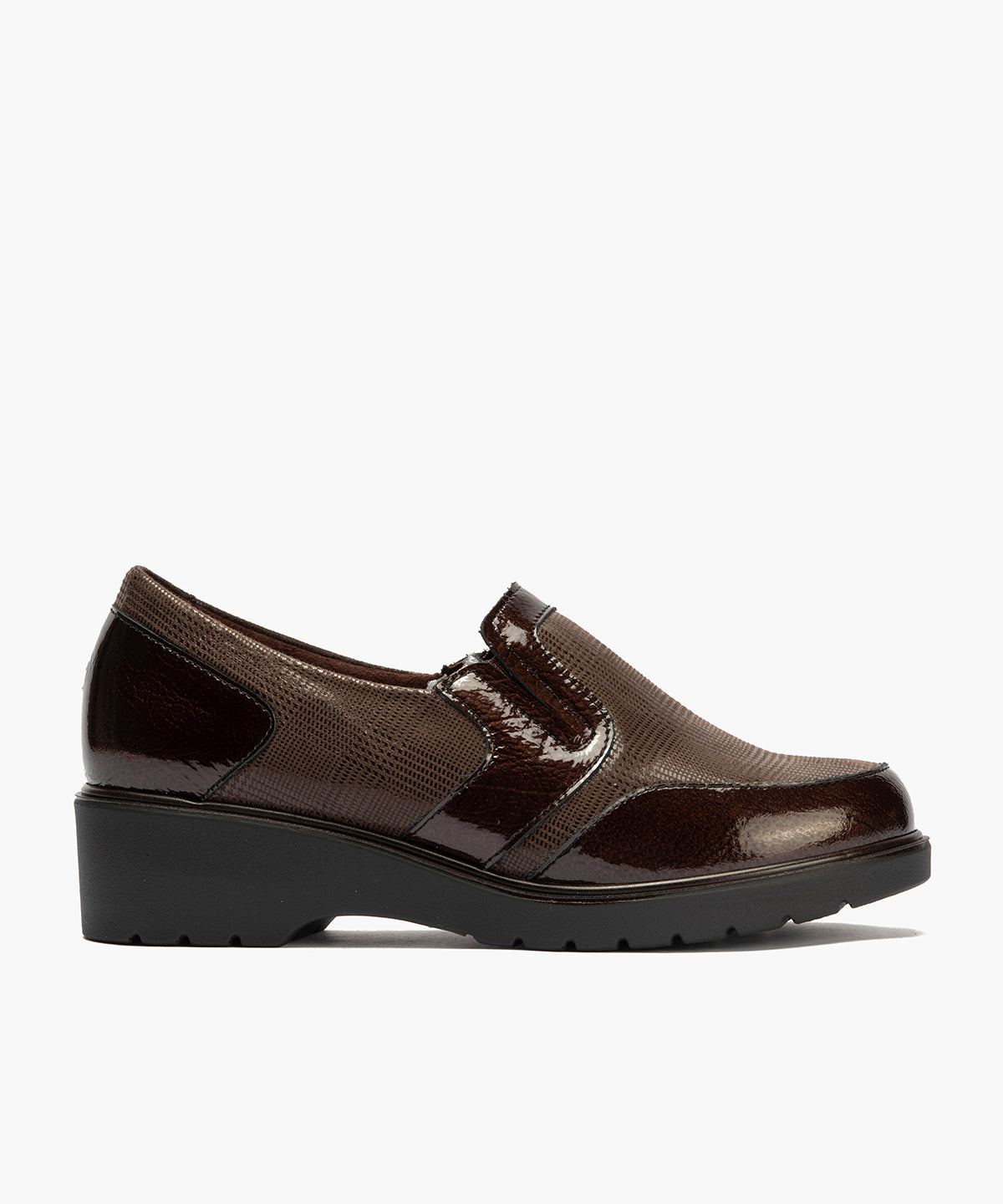 ZAPATO MUJER MOCASIN PITILLOS 11521 MARRON