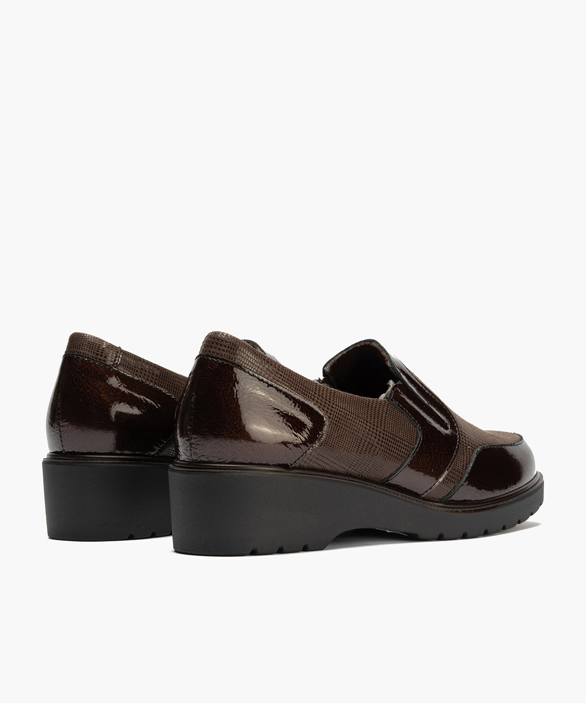 ZAPATO MUJER MOCASIN PITILLOS 11521 MARRON