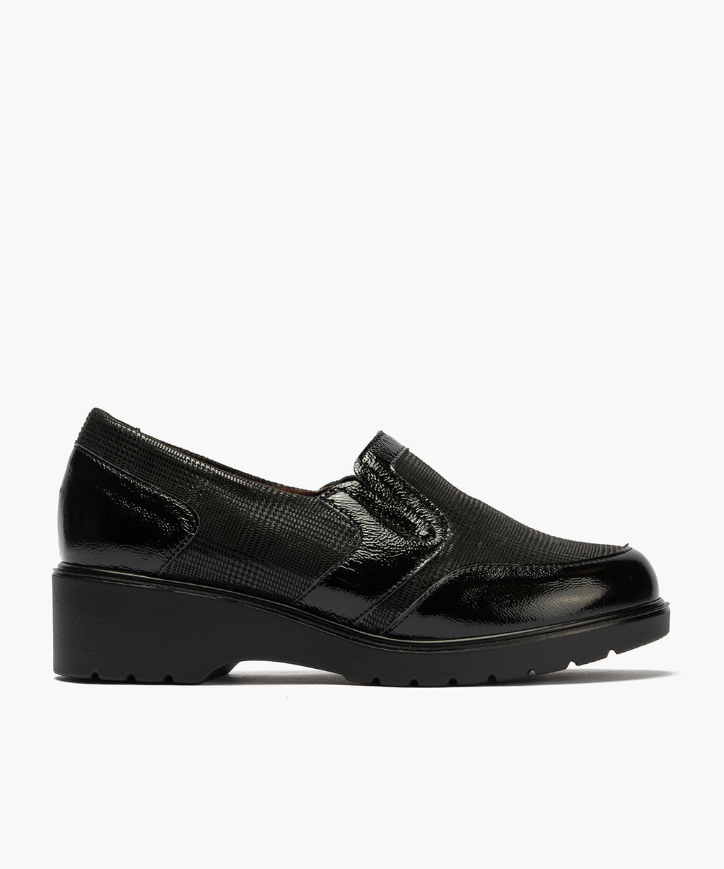 ZAPATO MUJER MOCASIN PITILLOS 11521 NEGRO