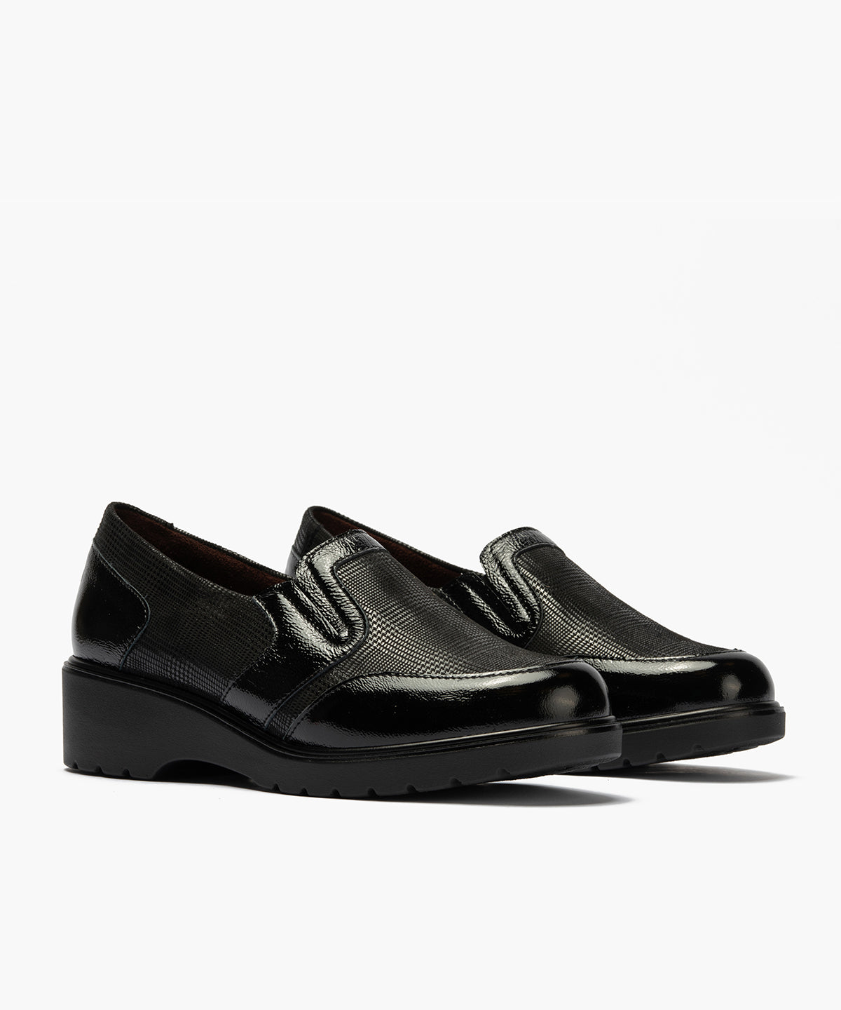 ZAPATO MUJER MOCASIN PITILLOS 11521 NEGRO
