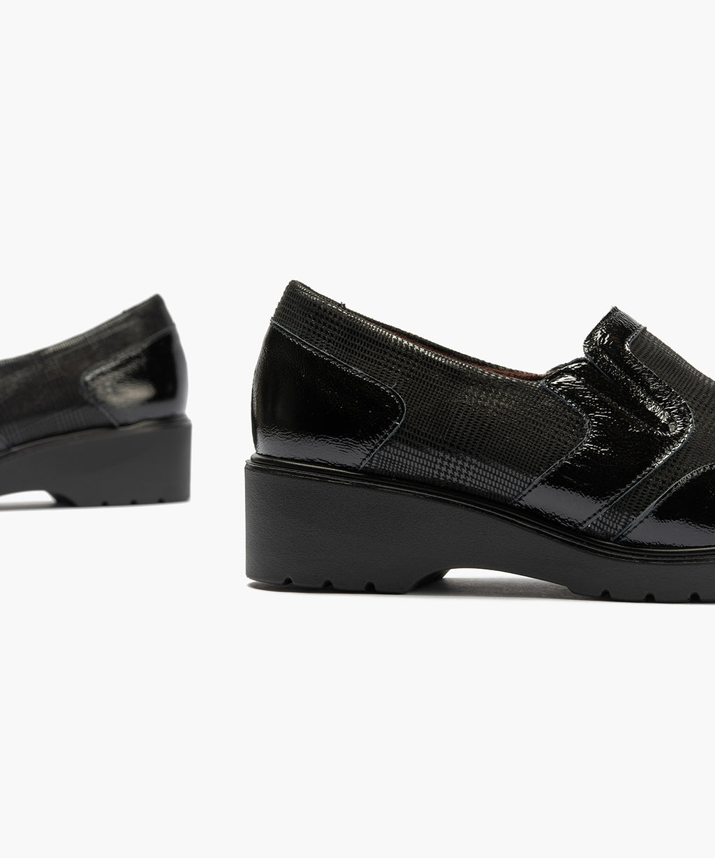 ZAPATO MUJER MOCASIN PITILLOS 11521 NEGRO