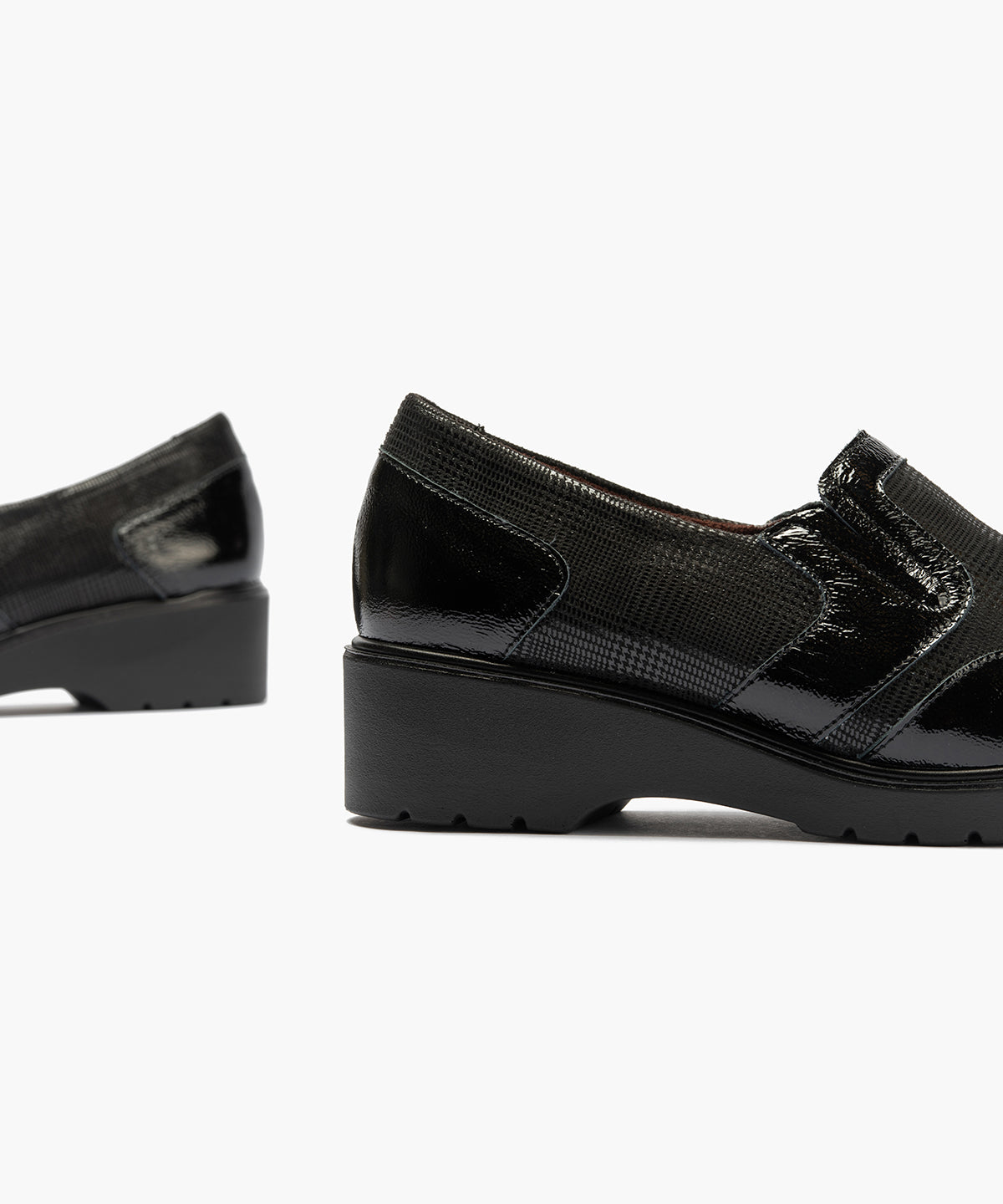 ZAPATO MUJER MOCASIN PITILLOS 11521 NEGRO