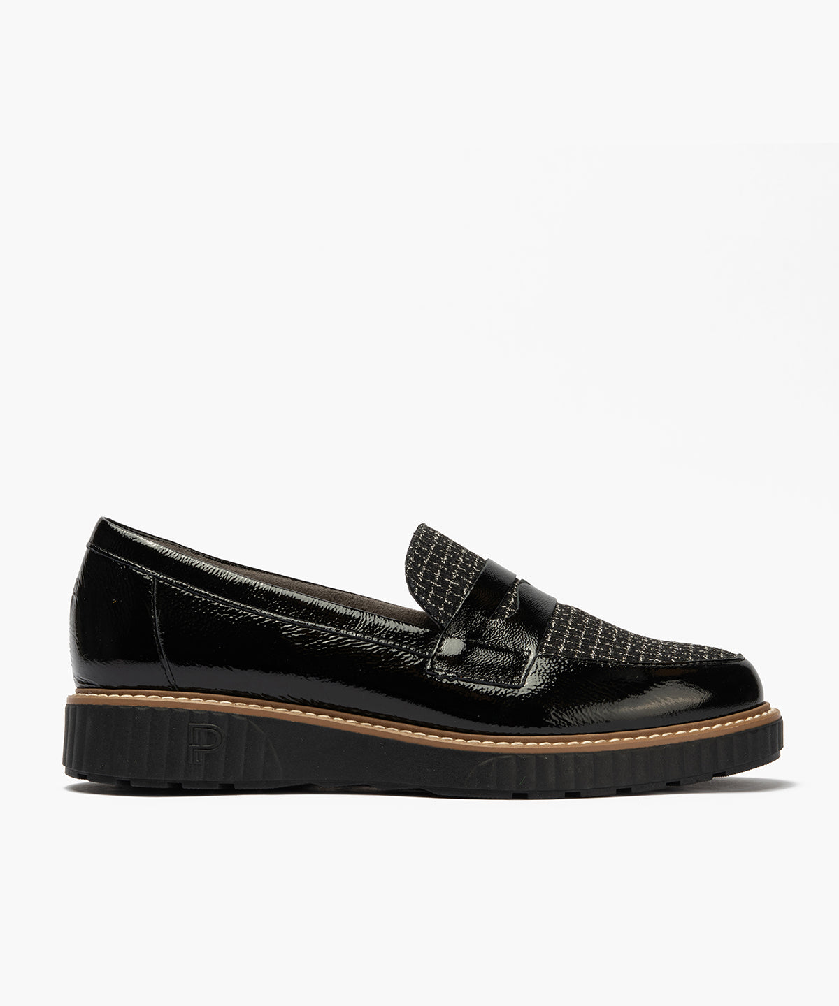 ZAPATO MUJER MOCASIN PITILLOS 11554 NEGRO