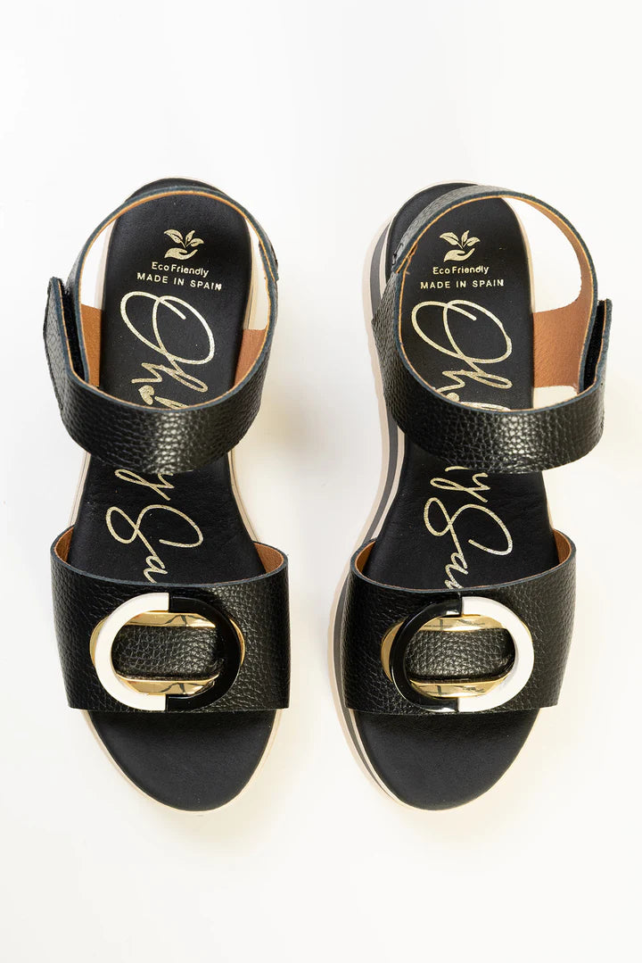 SANDALIA MUJER OH MY SANDALS 5974 NEGRO