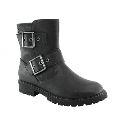 BOTIN NIÑA MUSTANG HEBILLA NEGRO 49003