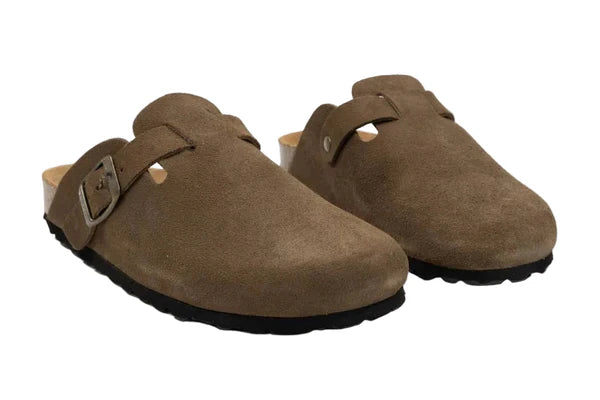 SANDALIAS ZUECO AUTENTI 355 SERRAJE MARRON