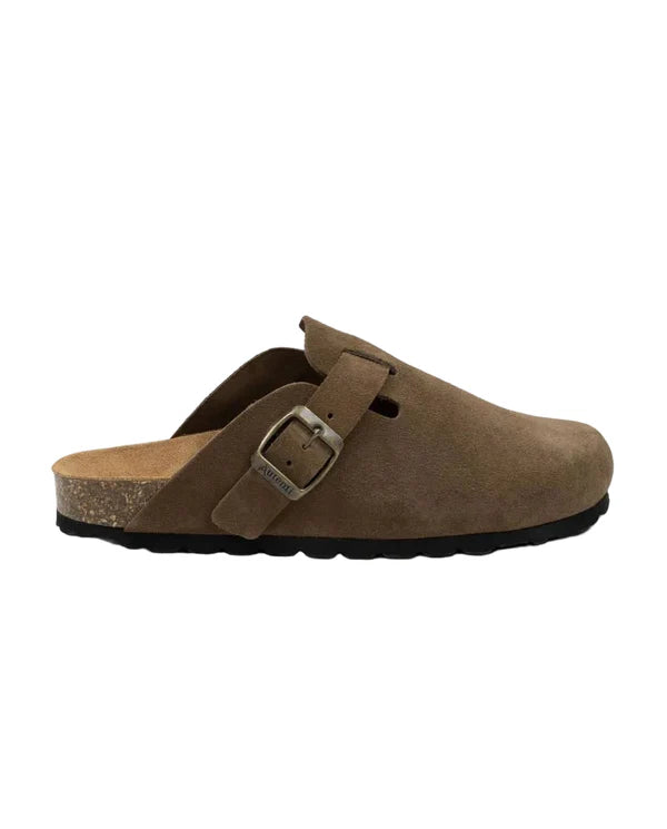 SANDALIAS ZUECO AUTENTI 355 SERRAJE MARRON