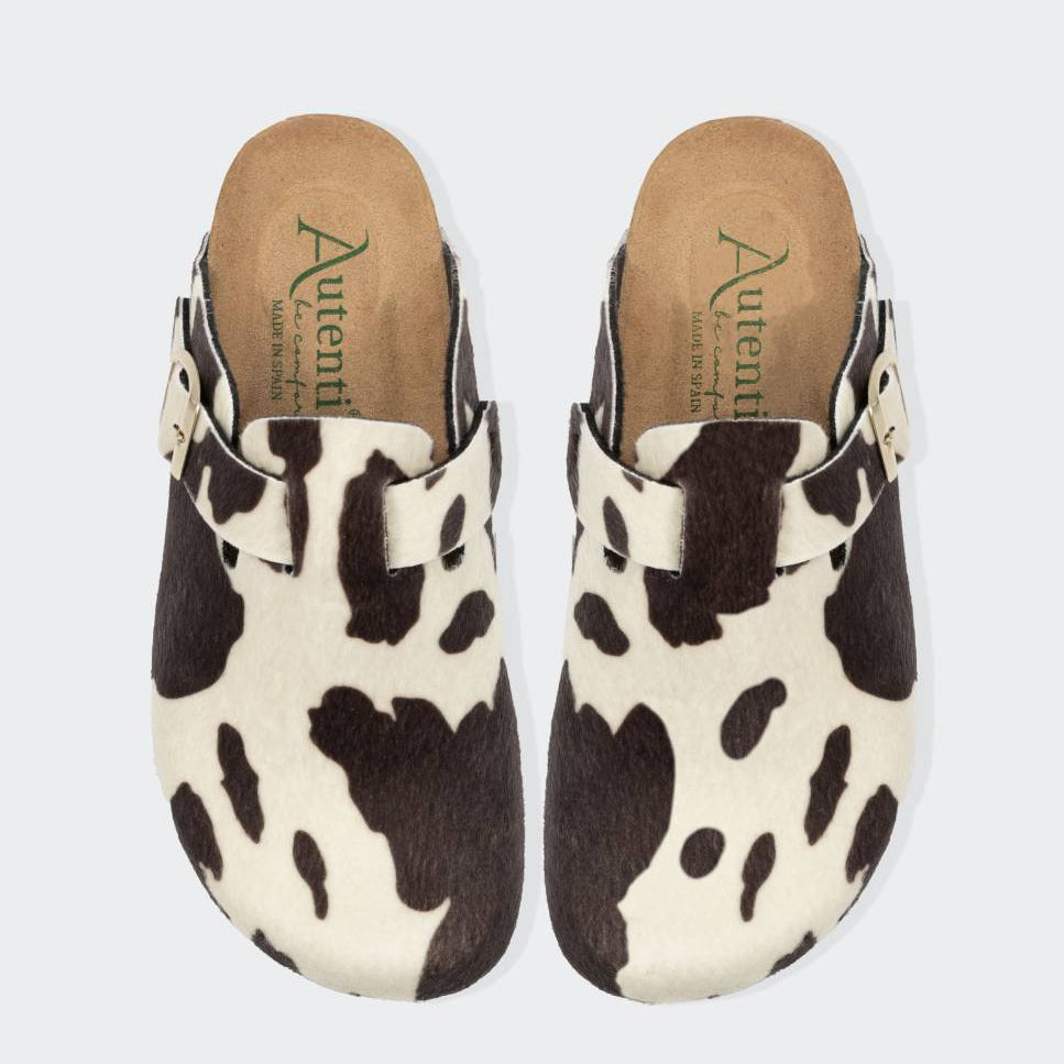 SANDALIA ZUECO AUTENTI 355 ANIMAL PRIN 355