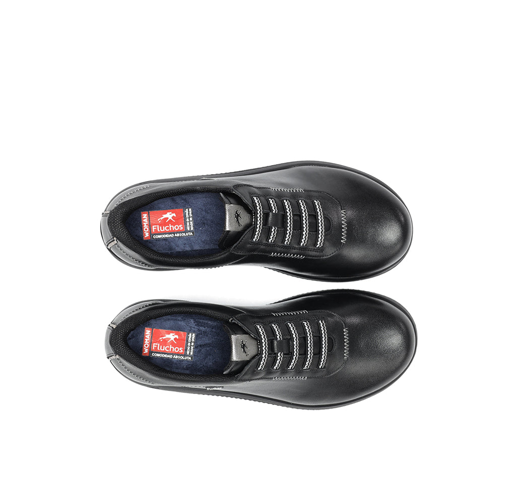 ZAPATO SEÑORA FLUCHOS NEGRO F2335