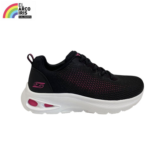 DEPORTIVA MUJER SKECHERS 117434 NEGRO