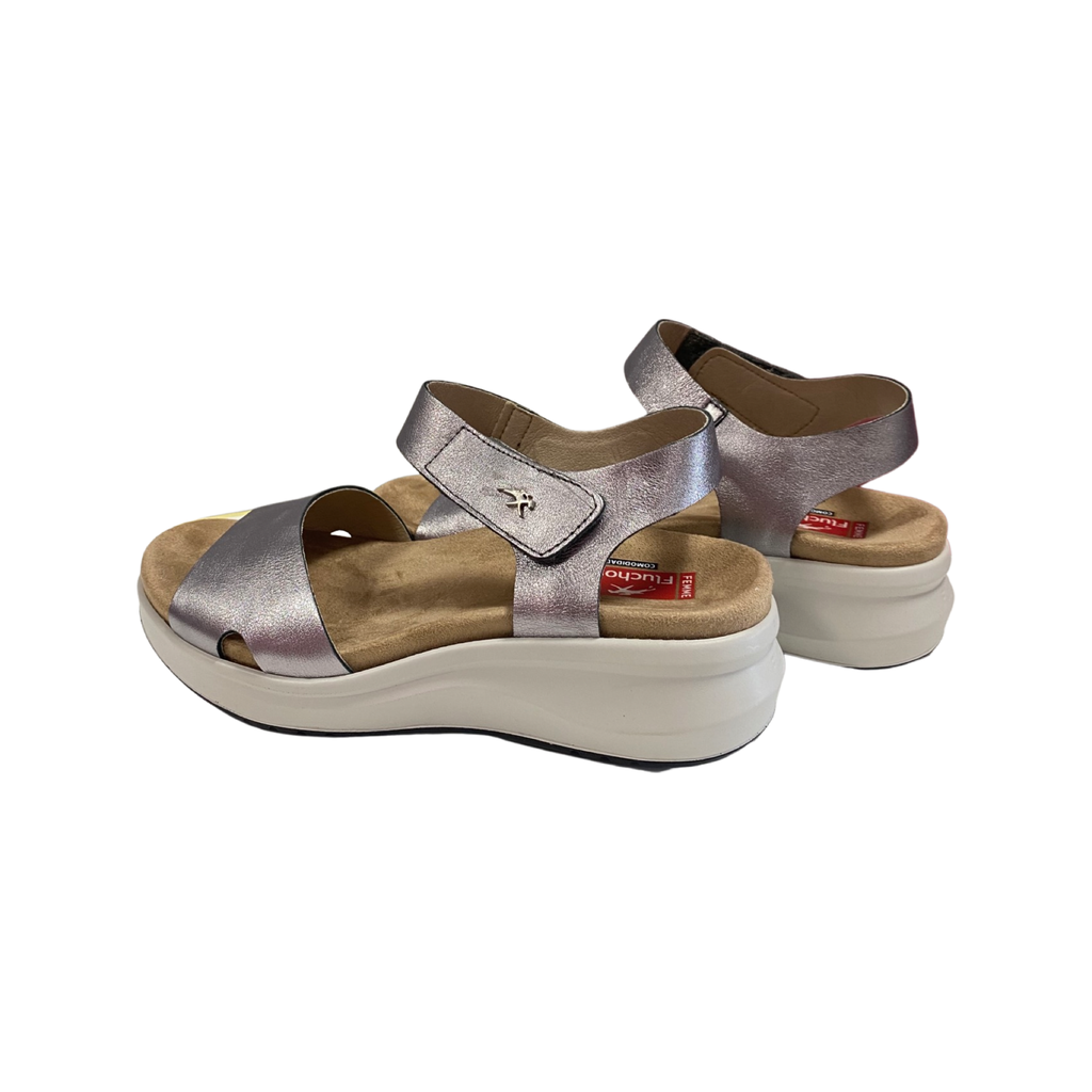 SANDALIA MUJER FLUCHOS F1475 PLATA