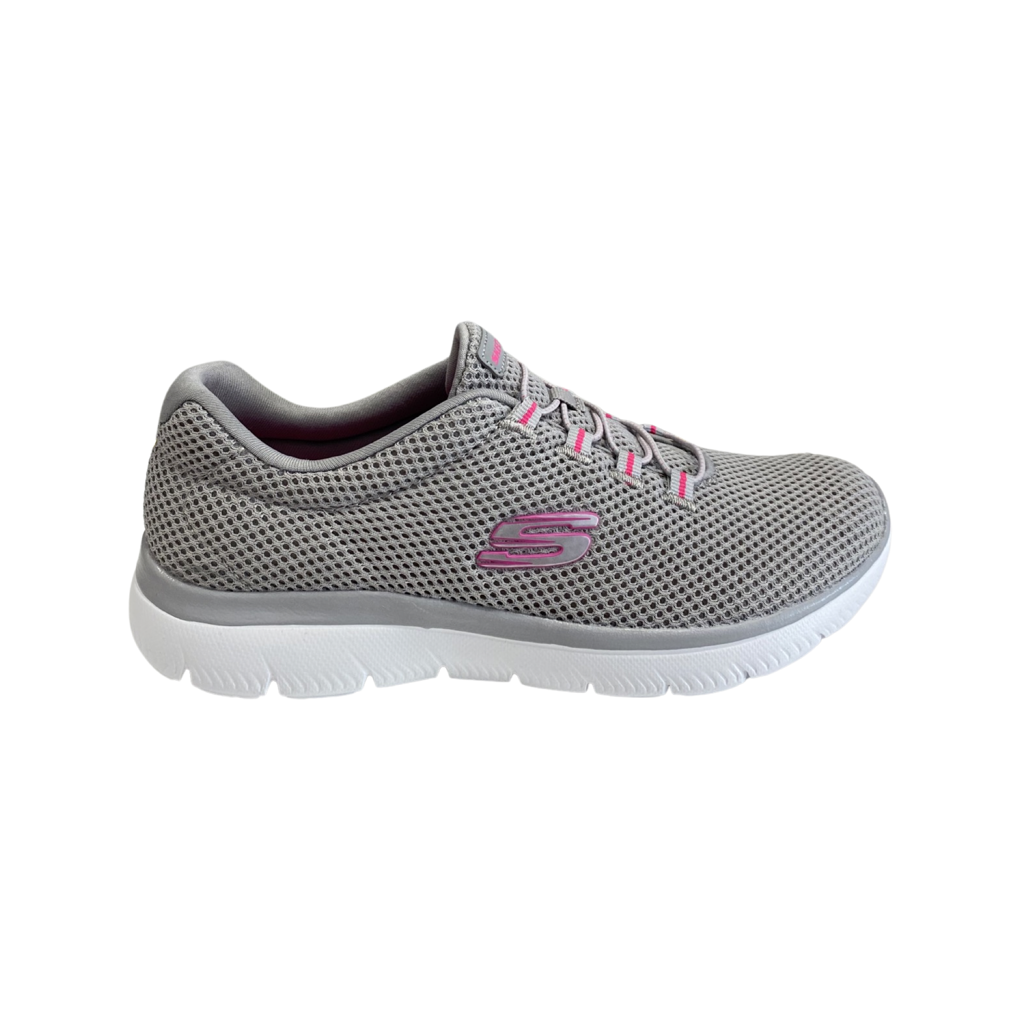 DEPORTIVA MUJER SKECHERS 12985 GRIS