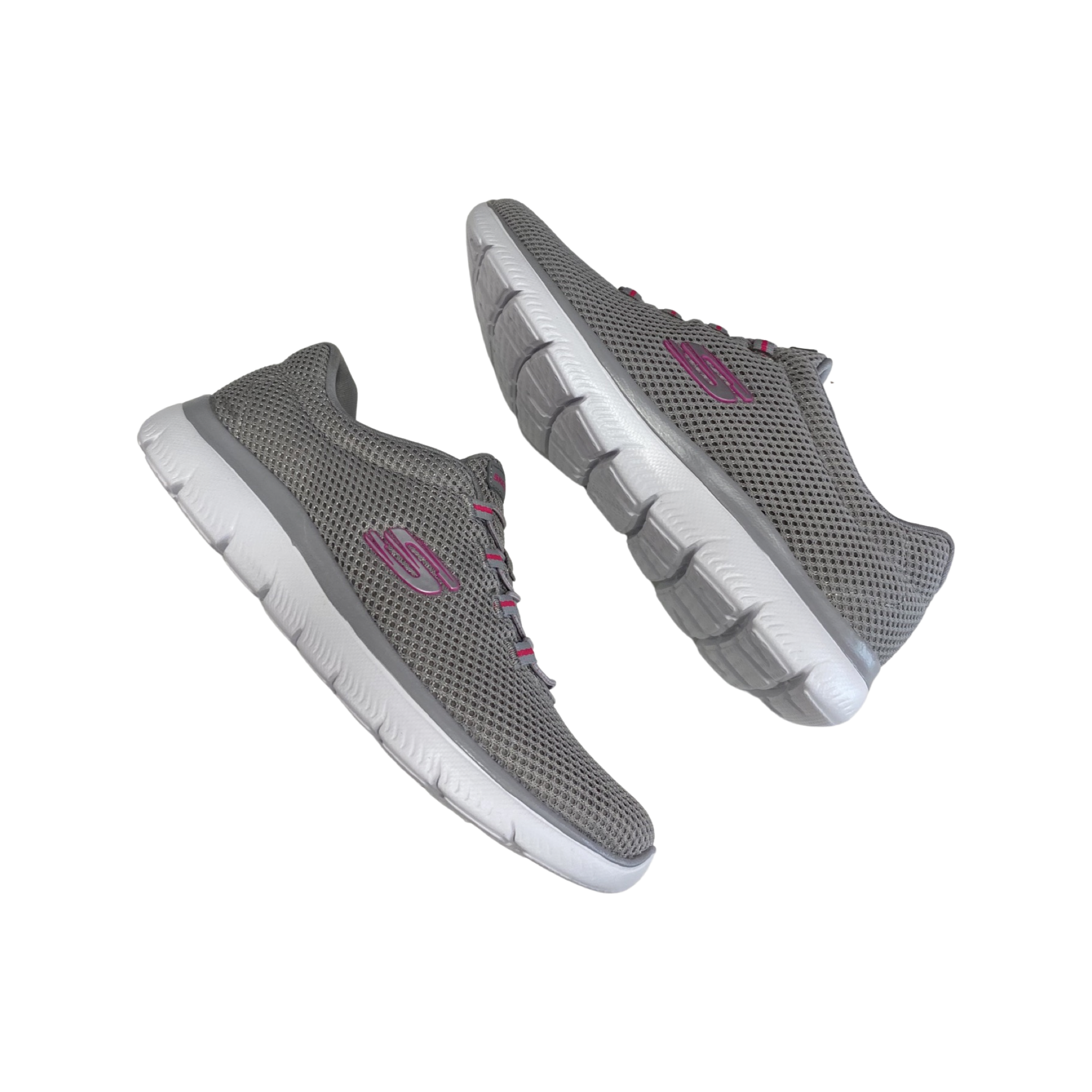 DEPORTIVA MUJER SKECHERS 12985 GRIS