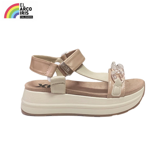 SANDALIA MUJER XTI 141413 BEIGE