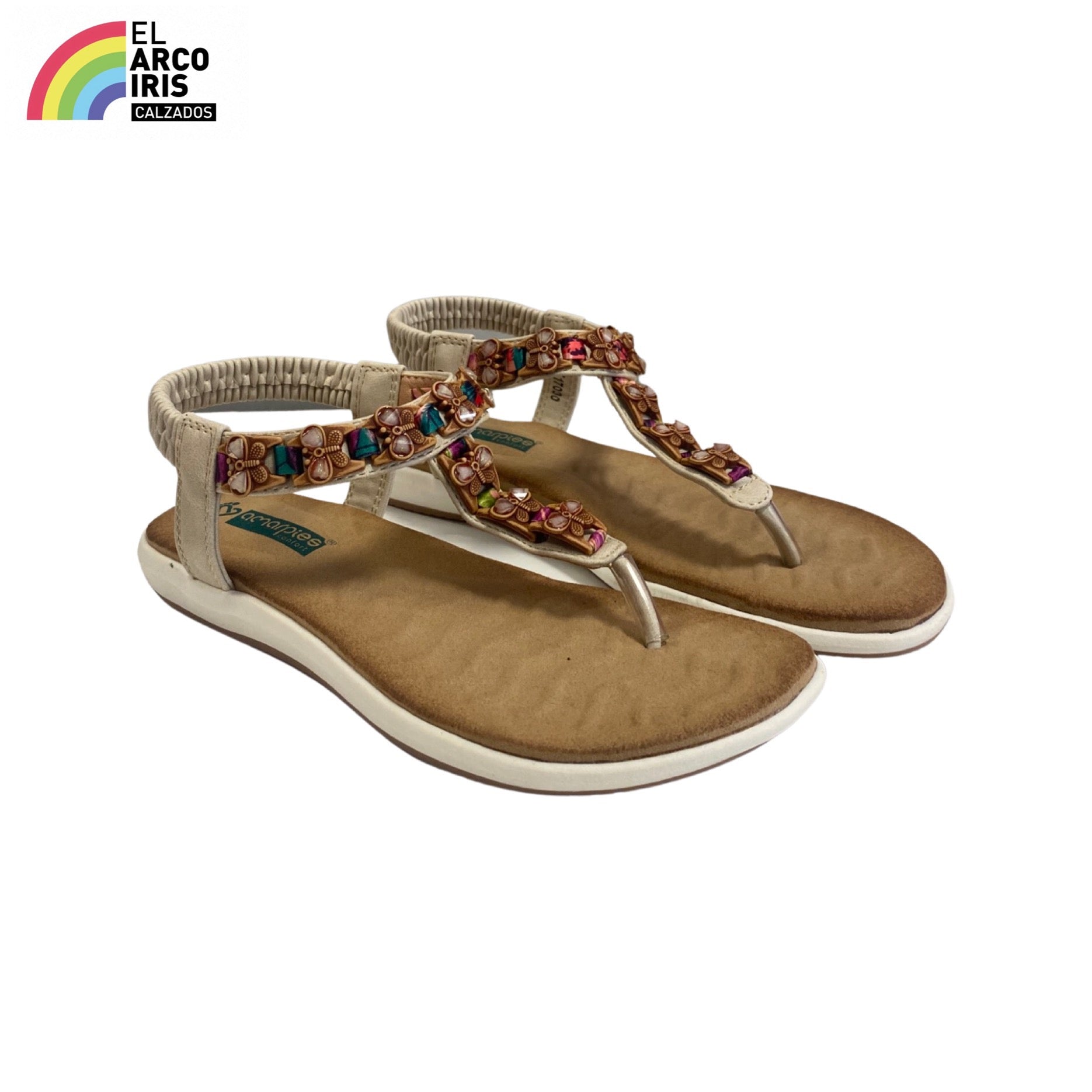 SANDALIA MUJER AMARPIES 17030 BEIGE