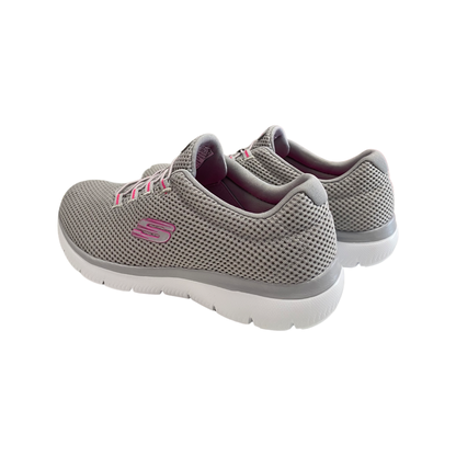 DEPORTIVA MUJER SKECHERS 12985 GRIS