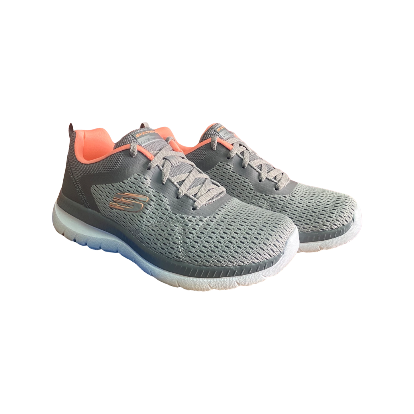 DEPORTIVA MUJER SKECHERS 12607 GRIS