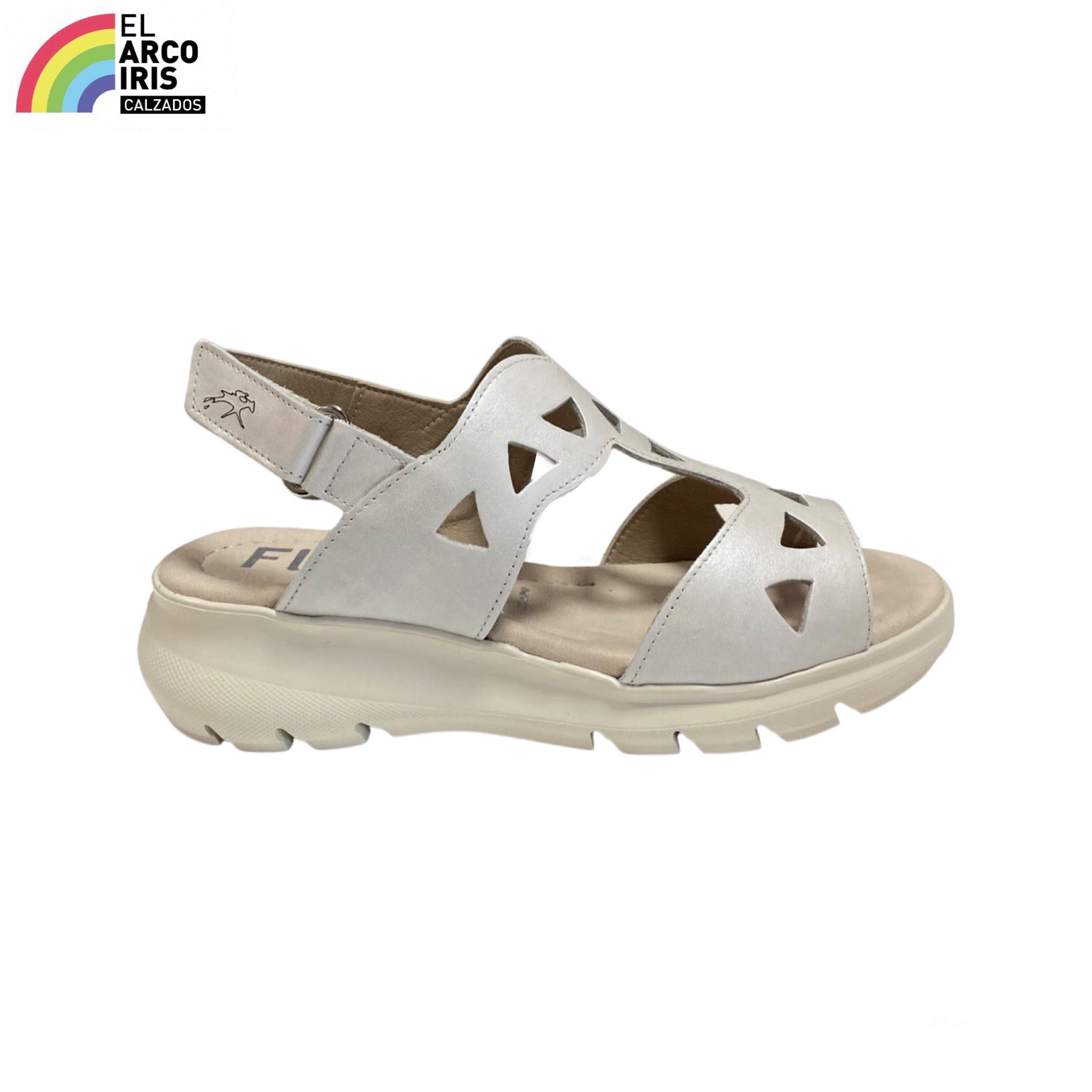 SANDALIA MUJER FLUCHOS F1657 BLANCO