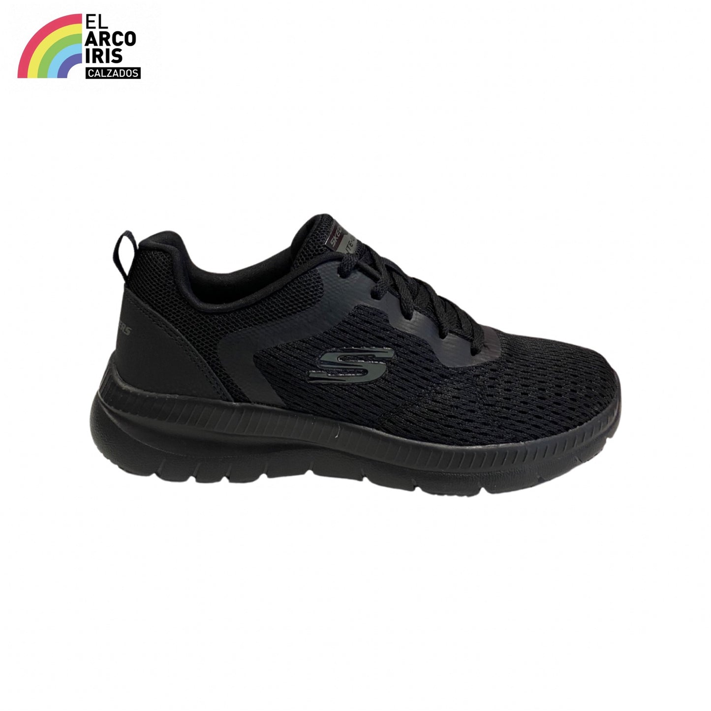 DEPORTIVA MUJER SKECHERS 12607 NEGRO