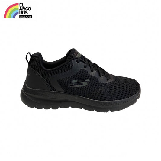 DEPORTIVA MUJER SKECHERS 12607 NEGRO