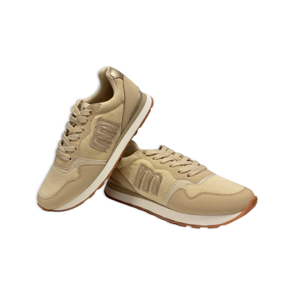 DEPORTIVA MUJER MUSTANG 69983 CREMA
