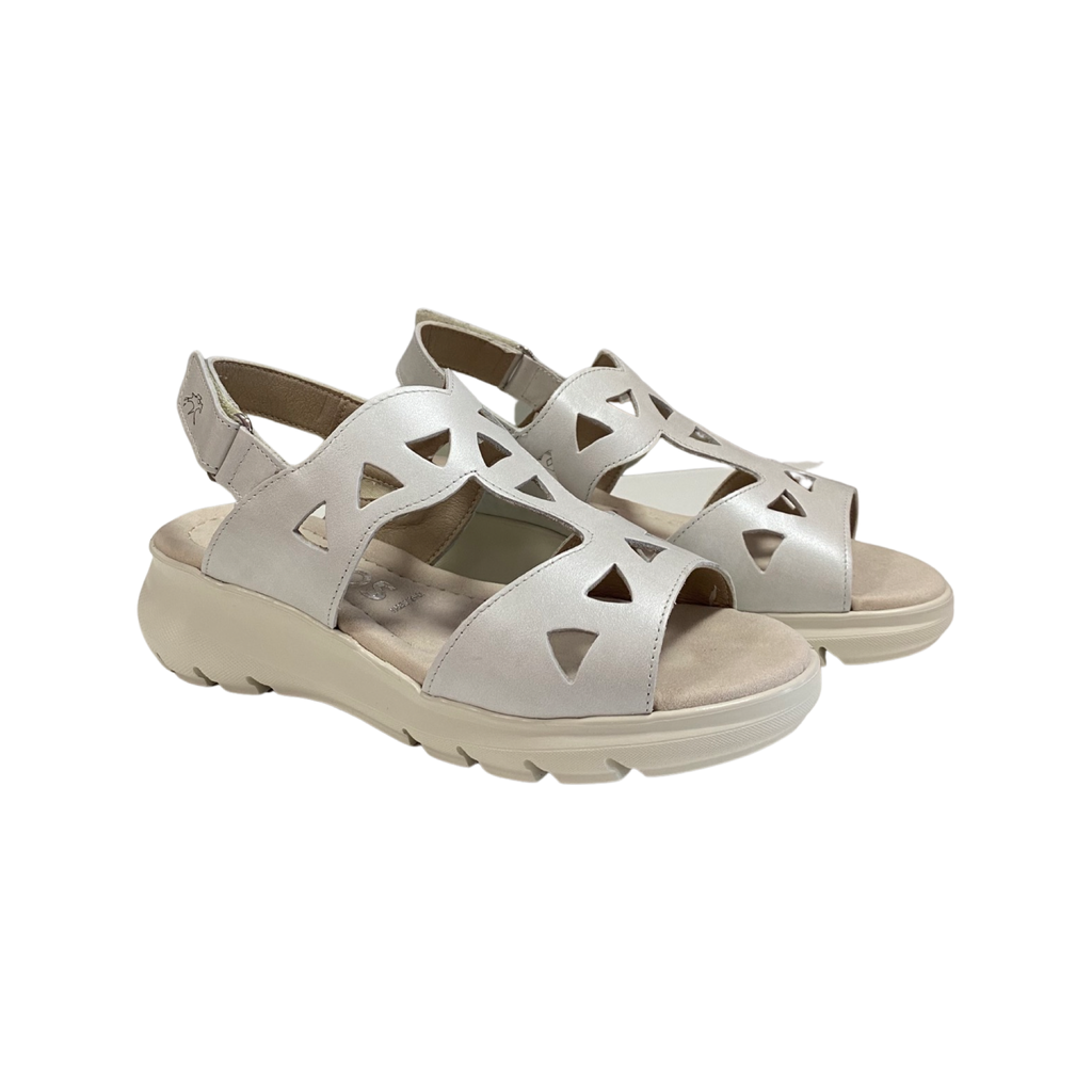 SANDALIA MUJER FLUCHOS F1657 BLANCO