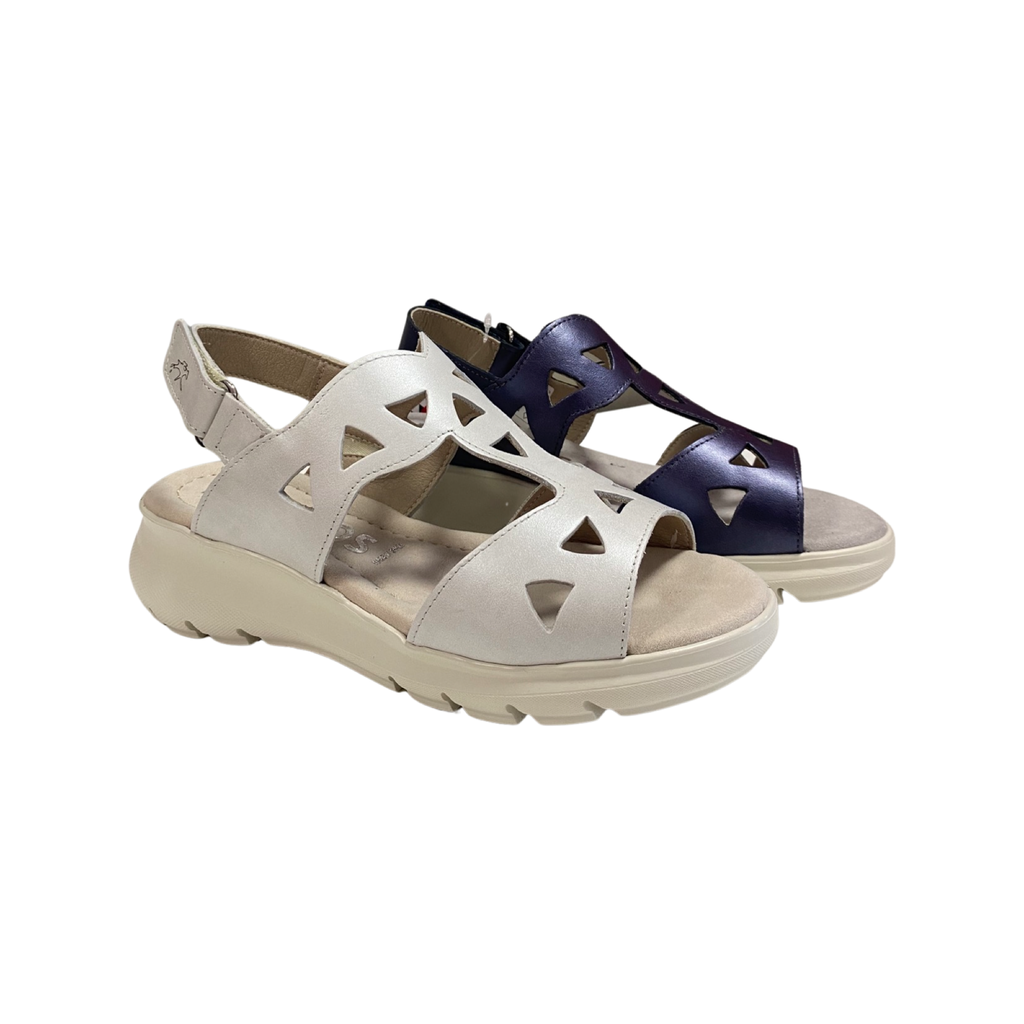 SANDALIA MUJER FLUCHOS F1657 BLANCO