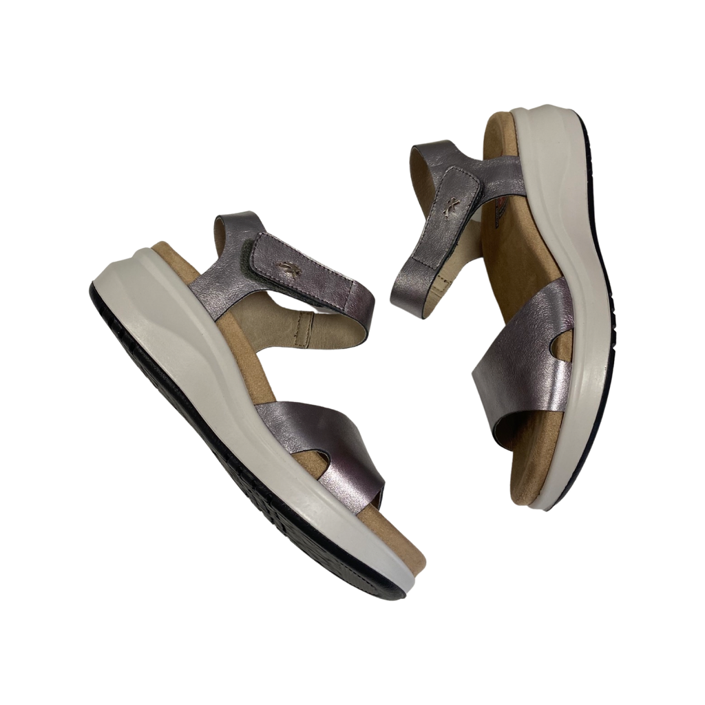 SANDALIA MUJER FLUCHOS F1475 PLATA