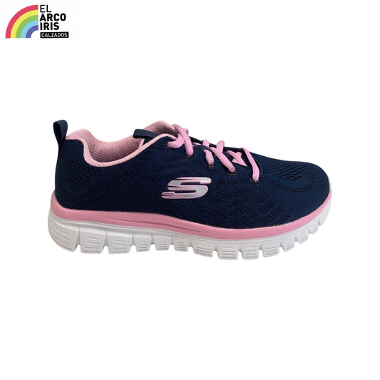 DEPORTIVA MUJER SKECHERS 12615 NAVY