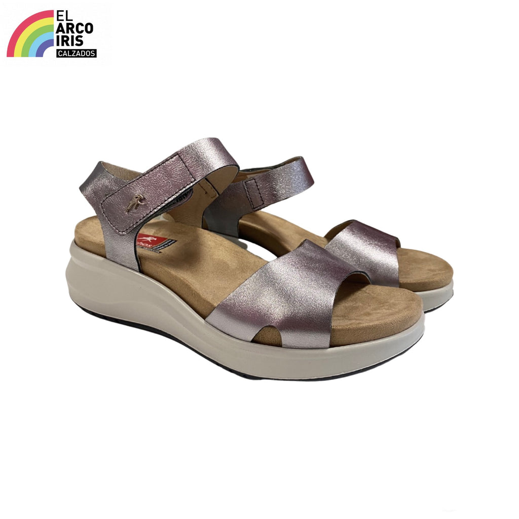 SANDALIA MUJER FLUCHOS F1475 PLATA